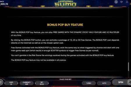 Bonus Pop Buy Feature