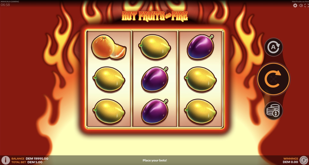 Hot Fruits on Fire Demo