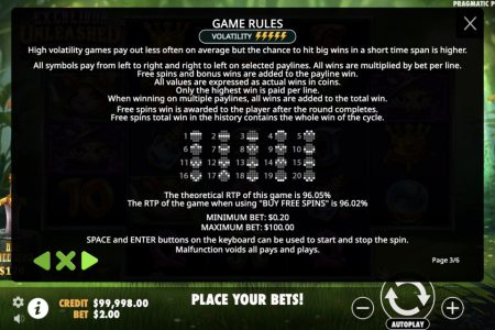 Información del Tragamonedas