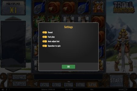 Menu de Configurações
