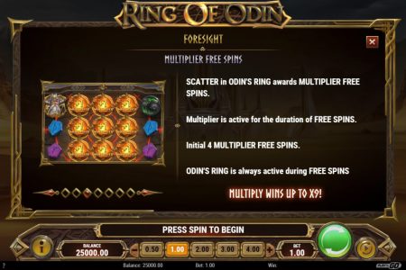 Reglas de giros gratis con multiplicador