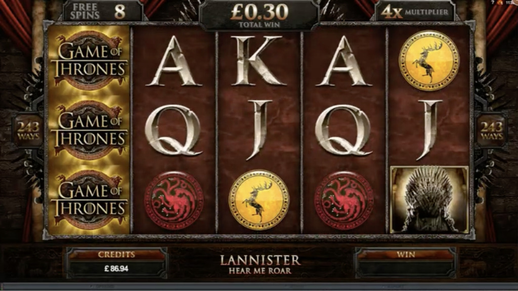 Lannister Free Spins