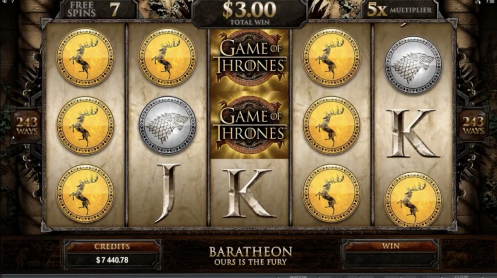Baratheon Free Spins