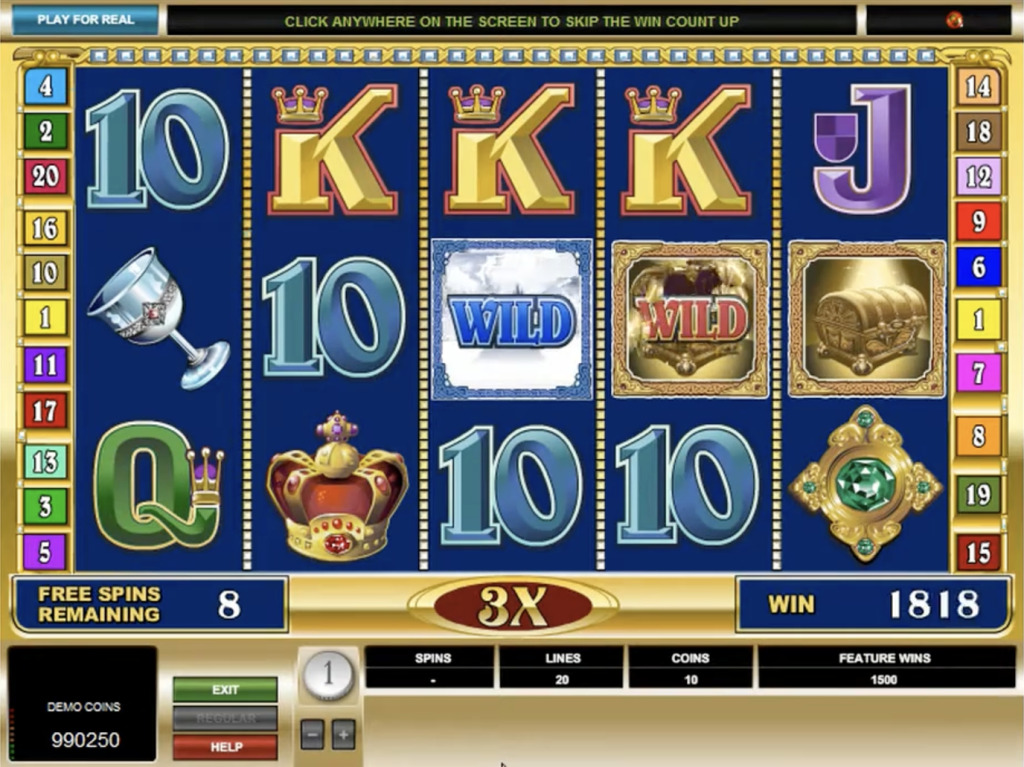 Treasure Chest Wild during Free Spins