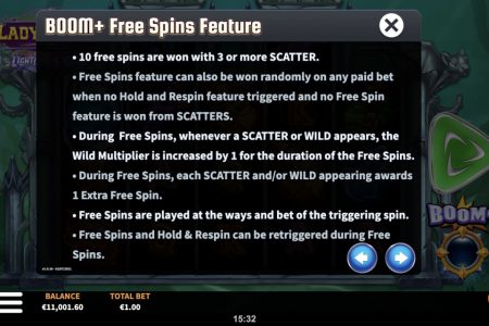 Boom+ Free Spins Feature
