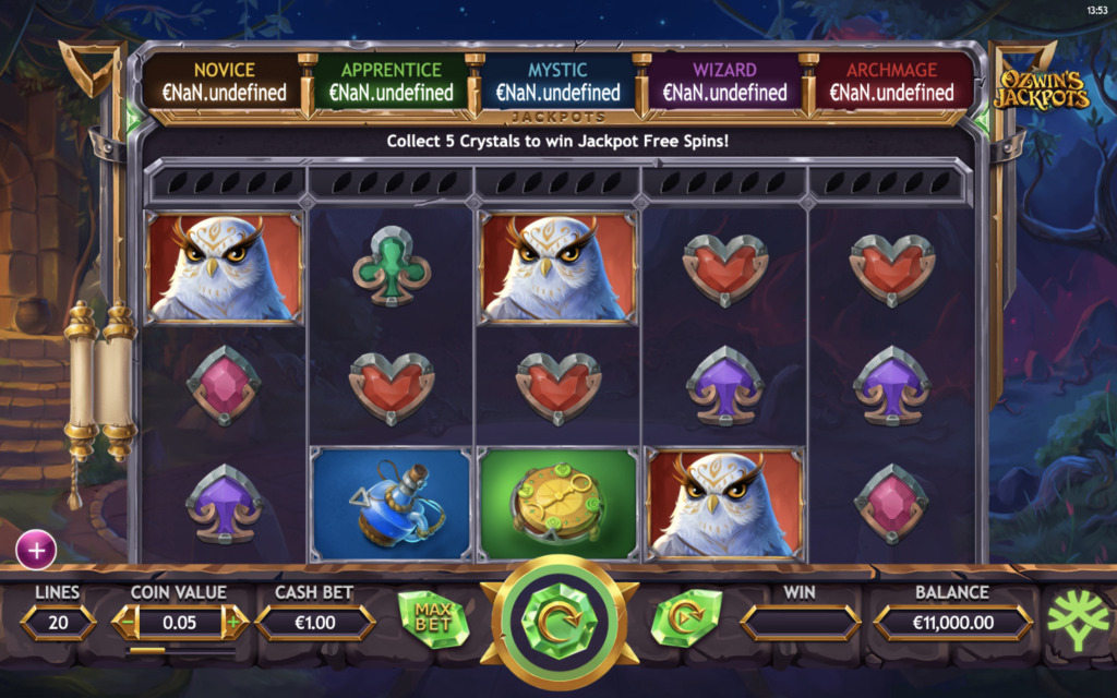 Ozwin’s Jackpots Demo