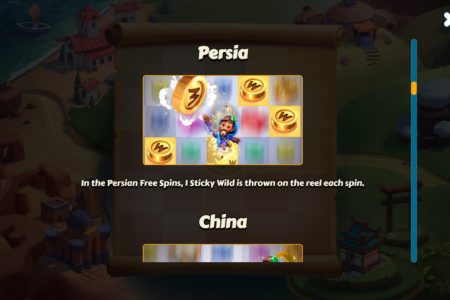 Reglas de los giros gratis de Persia