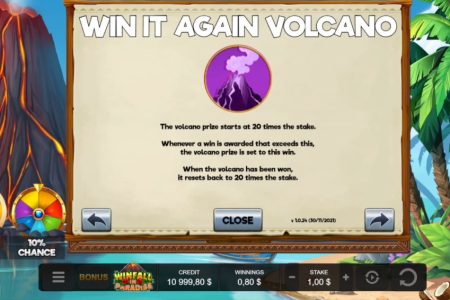 Regras do Recurso Vulcão Ganhe de Novo