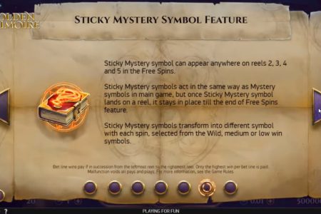 Reglas de la función de símbolos misteriosos pegajosos