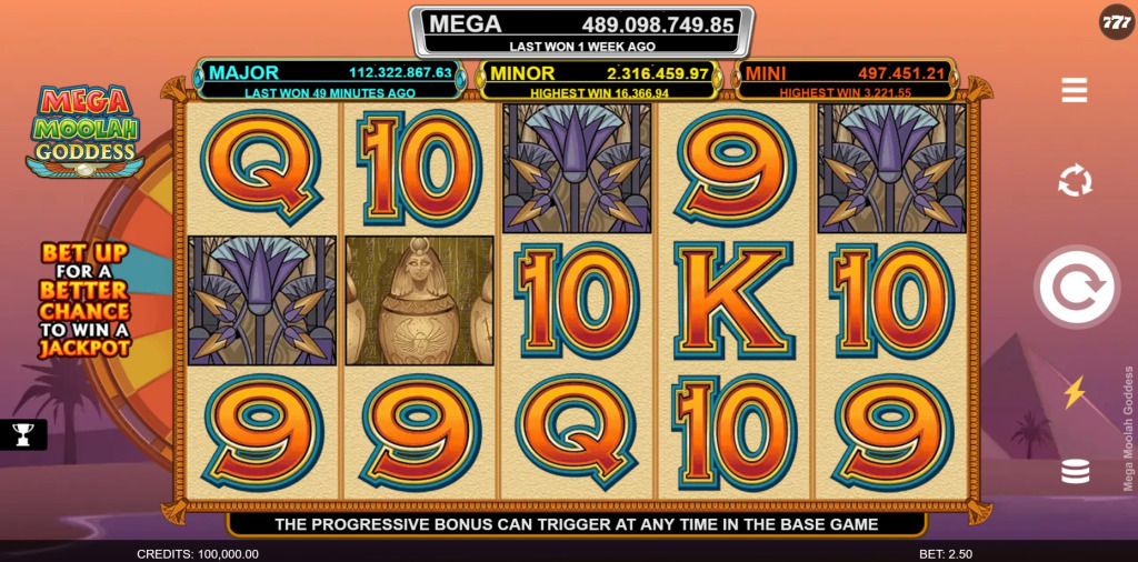 Mega Moolah Goddess Demo