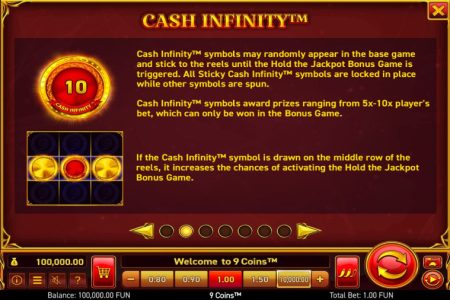 Reglas de Cash Infinity