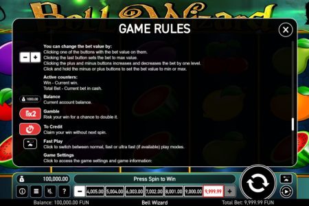 Informações dos Botões 