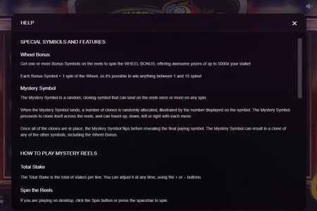 Bonus features rules