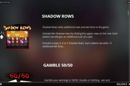 Reglas de la Función Filas de Sombras