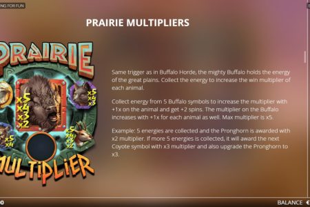 Prairie Multipliers rules