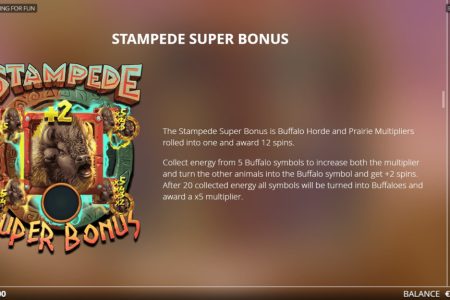 Stampede Super Bonus rules